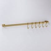 Barra de Piatina 45cm com 6 ganchos Dourada - Ela Decora